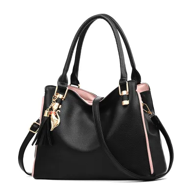 Women Fashion Large Capacity Solid Color Shoulder Bag