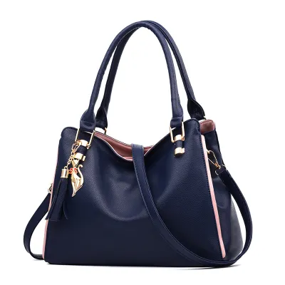 Women Fashion Large Capacity Solid Color Shoulder Bag