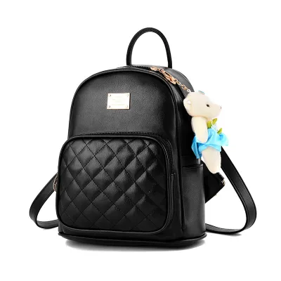 Women's Fashion Solid Color Large Capacity Soft Backpacks