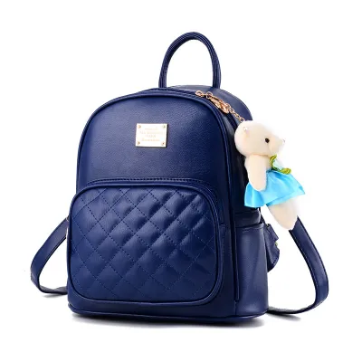 Women's Fashion Solid Color Large Capacity Soft Backpacks