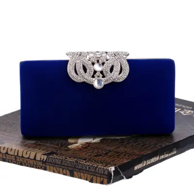 Women Fashion Rhinestone Metal Decoration Evening Bag
