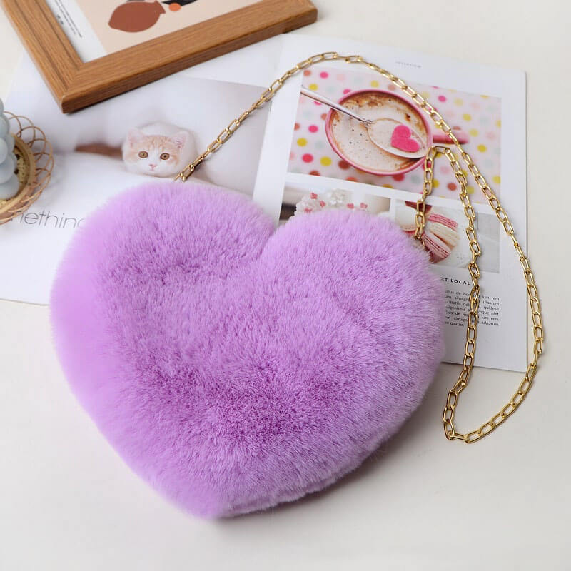 Wholesale Women Cute Solid Color Heart-shape Shoulder Bag
