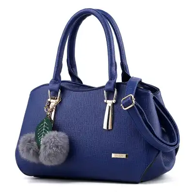 Elegant Women Large Capacity PU Handle Dumpling Bag