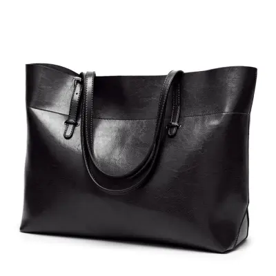 Women Retro Solid Color Square Tote Shoulder Bag with Single Strap