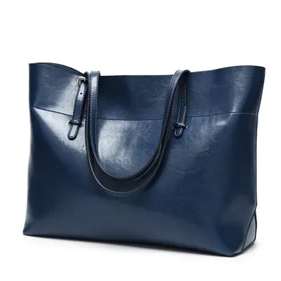 Women Retro Solid Color Square Tote Shoulder Bag with Single Strap