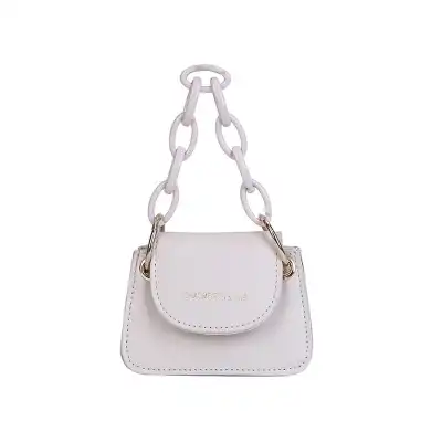 Women Fashion Letter Printed Chain Crossbody Flap Mini Bag