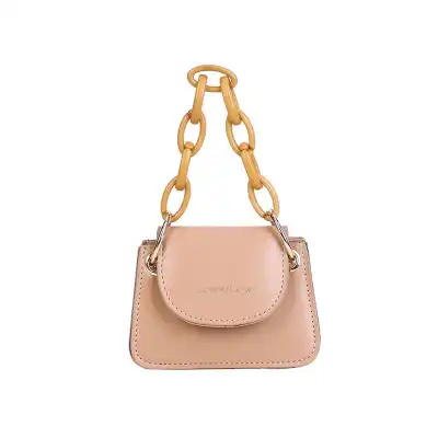 Women Fashion Letter Printed Chain Crossbody Flap Mini Bag