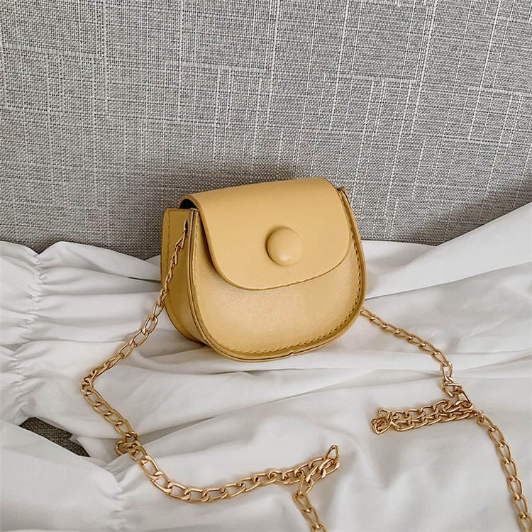 Wholesale Women Solid Color Mini Size Chain Bag