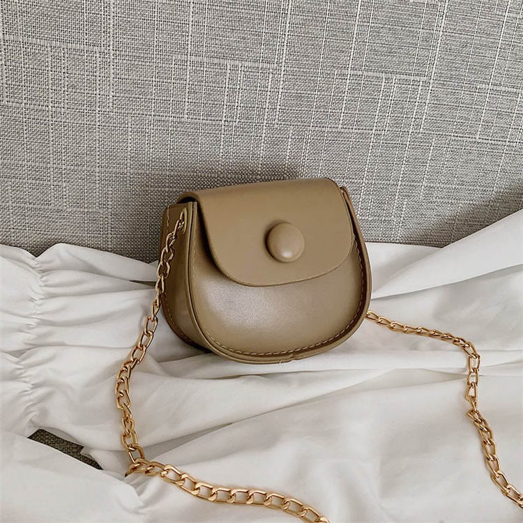 Wholesale Women Solid Color Mini Size Chain Bag