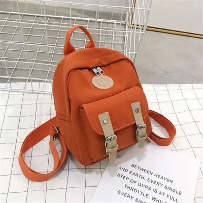 Women's Fashion Color Blocking Large Capacity Oxford Backpack