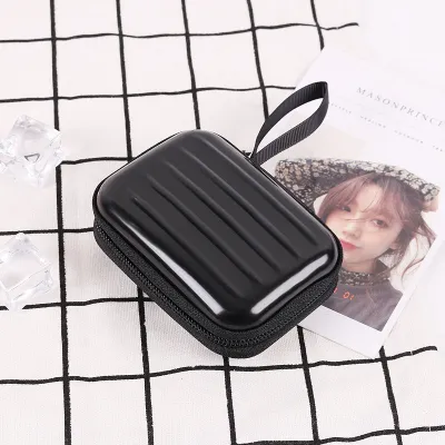 Square Creative Zipper Coin Wallet Tinplate Storage Box