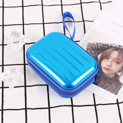 Square Creative Zipper Coin Wallet Tinplate Storage Box