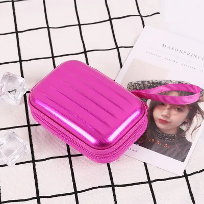 Square Creative Zipper Coin Wallet Tinplate Storage Box