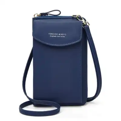 Women Fashion Letter Printed Crossbody Purse PU Leather Soft