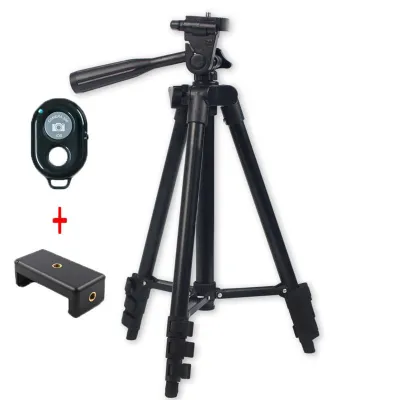 Mobile Phone Adjustable Multifunction Tripod With Bluetooth Remote Control Aluminum Alloy