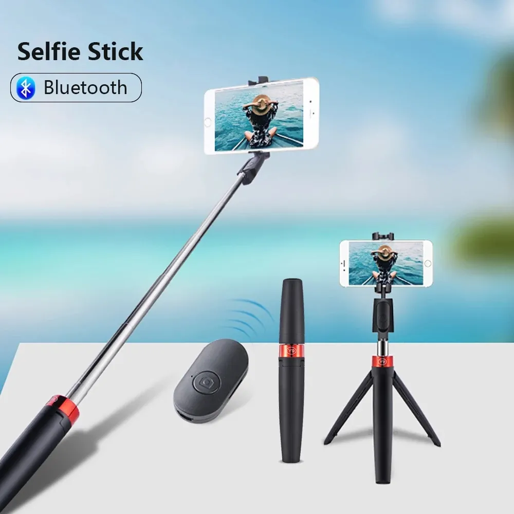 Foldable Wireless Bluetooth Control Tripod Selfie Stick