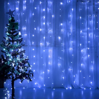 3M*3M 300 LED Decoration Star Curtain String Lights