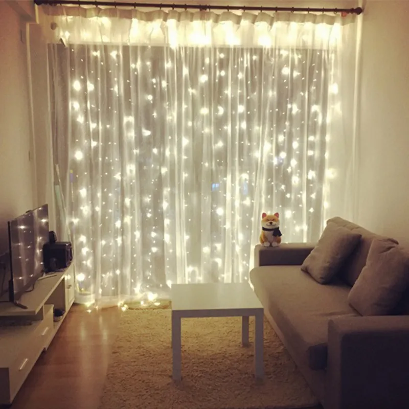 3M*3M 300 LED Decoration Star Curtain String Lights