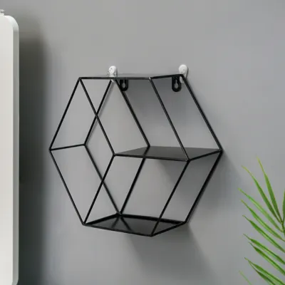 Nordic Modern Minimalist Iron Hanging Ornaments Shelf for Living Room Bedroom