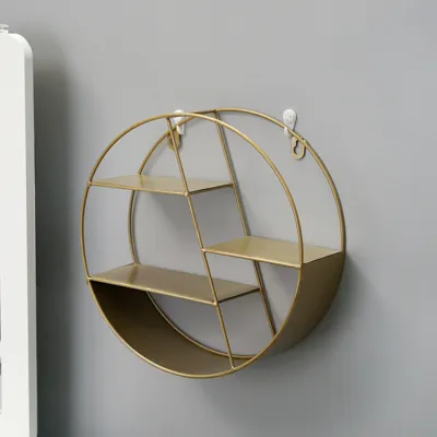 Nordic Modern Minimalist Iron Hanging Ornaments Shelf for Living Room Bedroom