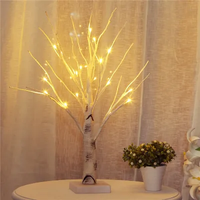 Mini LED Birch Tree Christmas Light - Indoor Festive Decoration with PVC Shell