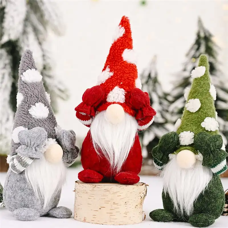 Creative Christmas Decoration Cover Face Forest Man Doll