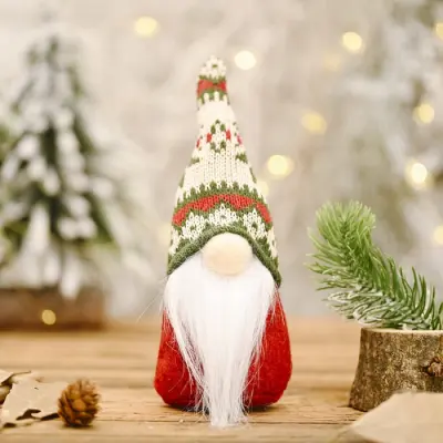 Christmas Long Beard Desktop Decoration Non-woven Fabric Doll