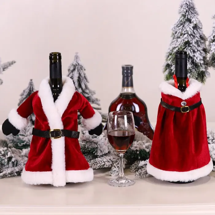 Bottle Bag Dress Shape Wine Christmas Tableware