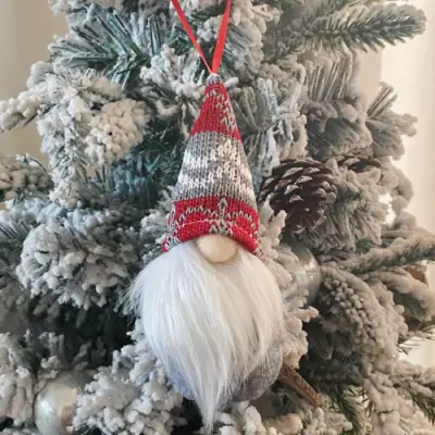 Long Hat Faceless Doll Shape Christmas Tree Pendant Party Decoration