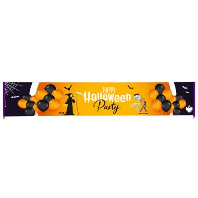 Home Outdoor Christmas Banner Decorations Non-woven Red Plaid