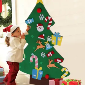 Kids DIY Christmas Tree Felt Decoration Set for Party