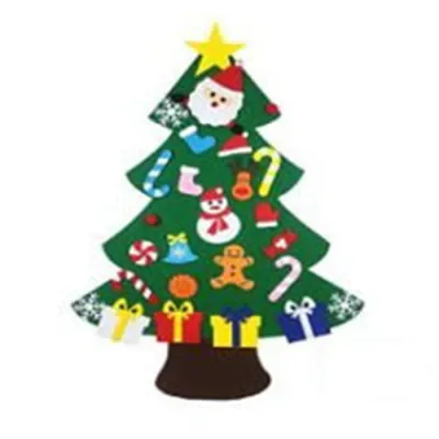 Kids DIY Christmas Tree Felt Decoration Set for Party