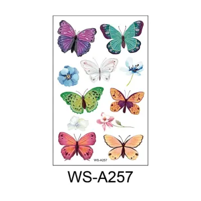 Kids Cute Cartoon Waterproof Temporary Tattoo Sticker Set - Assorted Patterns 120x76mm