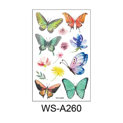 Kids Cute Cartoon Waterproof Temporary Tattoo Sticker Set - Assorted Patterns 120x76mm