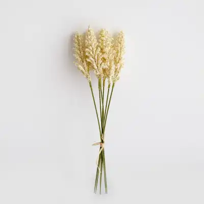 6pcs/bag Wheat Flower Silk Bouquet Home Decor Fake Plant
