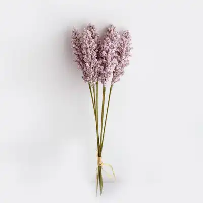 6pcs/bag Wheat Flower Silk Bouquet Home Decor Fake Plant