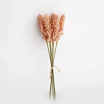 6pcs/bag Wheat Flower Silk Bouquet Home Decor Fake Plant