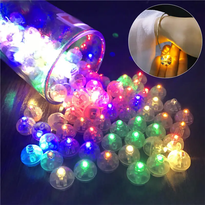 LED Flash Luminous Christmas Party Decoration Lamps Plastic Resin