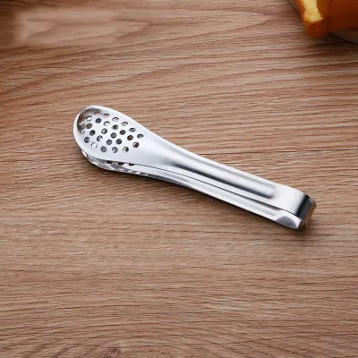 Thickened Multifunction Stainless Steel Porous Food Clip for Home Kitchen