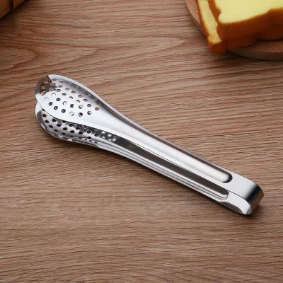 Thickened Multifunction Stainless Steel Porous Food Clip for Home Kitchen