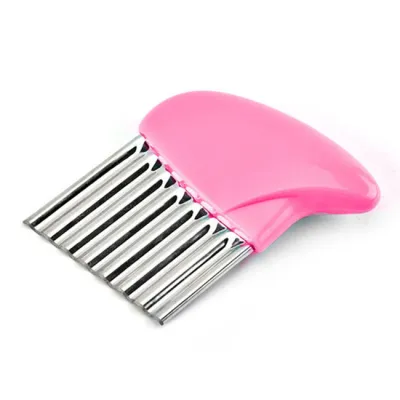 Modern Minimalist Stainless Steel French Fries Potato Chip Cutter for Home Kitchen