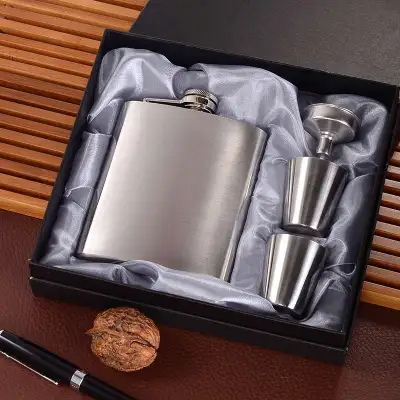Portable Stainless Steel Flagon Set for Home Kitchen 101-200ml
