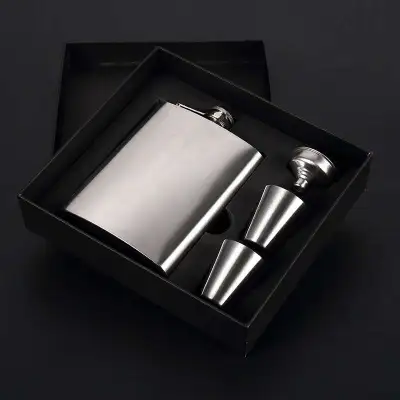 Portable Stainless Steel Flagon Set for Home Kitchen 101-200ml