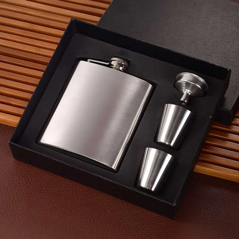Portable Stainless Steel Flagon Set for Home Kitchen 101-200ml