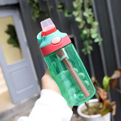 Summer Straw Solid Color Drinking Glass