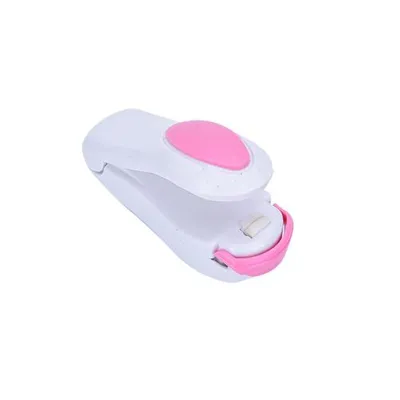 Portable Plastic Bag Sealing Machine for Snack, Handheld Sealer, Pink/Blue/Purple/Yellow/White
