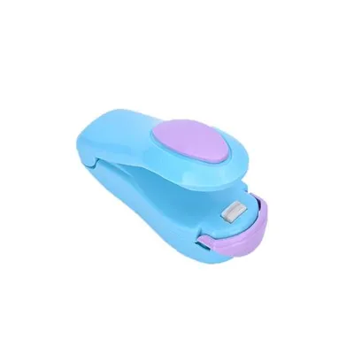 Portable Plastic Bag Sealing Machine for Snack, Handheld Sealer, Pink/Blue/Purple/Yellow/White