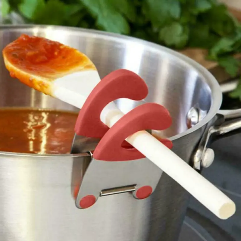 Multifunctional Anti-scalding Plastic Bracket for Home Kitchen Red Black