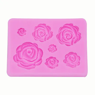 Rose Flower Wedding Cupcake Decorative DIY Silicone Mold Baking Tool