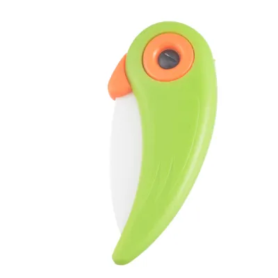 Portable Parrot Shape Ceramic Folding Knife for Kitchen Fruit